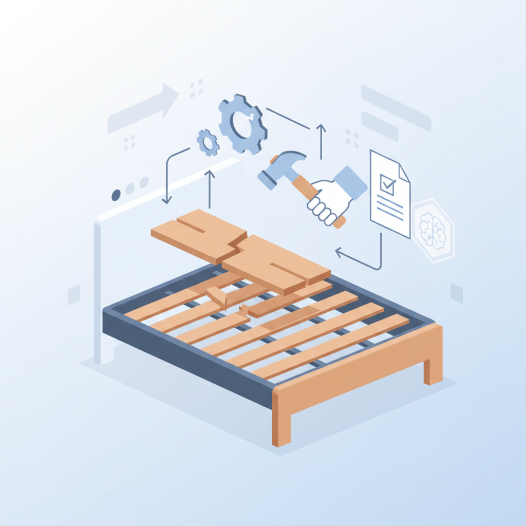 Image illustrant: Réparer latte de son lit